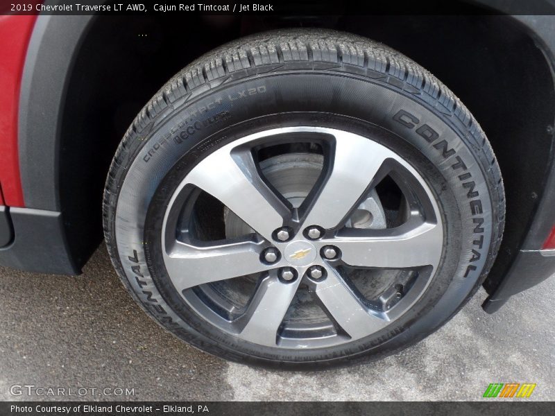 Cajun Red Tintcoat / Jet Black 2019 Chevrolet Traverse LT AWD