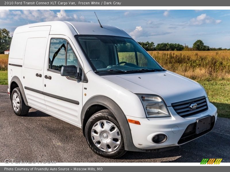 Frozen White / Dark Gray 2010 Ford Transit Connect XLT Cargo Van
