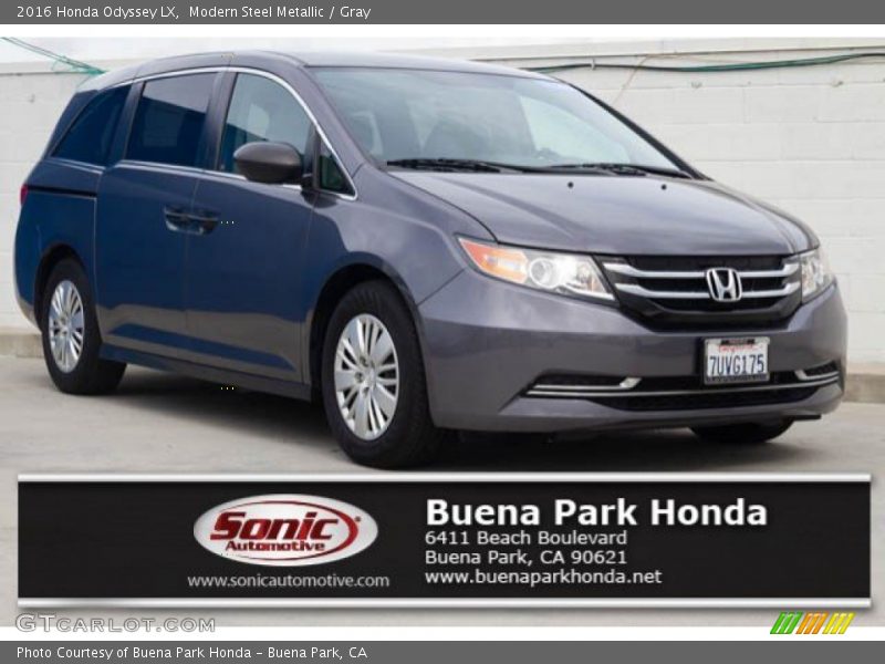 Modern Steel Metallic / Gray 2016 Honda Odyssey LX