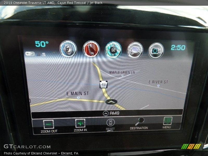 Cajun Red Tintcoat / Jet Black 2019 Chevrolet Traverse LT AWD