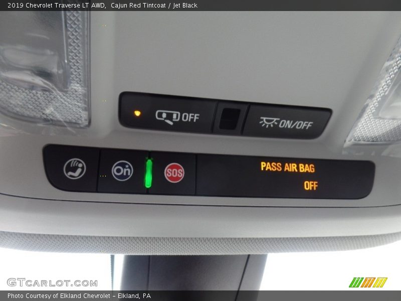 Cajun Red Tintcoat / Jet Black 2019 Chevrolet Traverse LT AWD