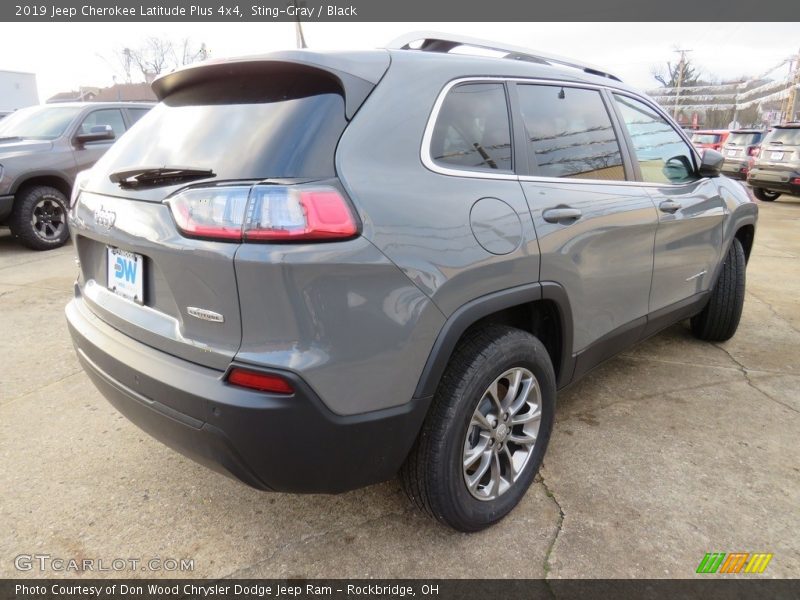 Sting-Gray / Black 2019 Jeep Cherokee Latitude Plus 4x4