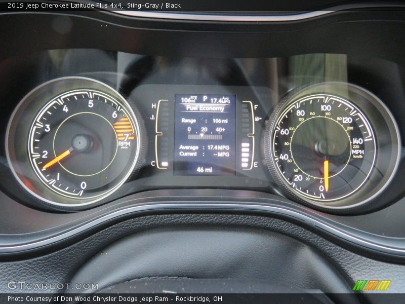Sting-Gray / Black 2019 Jeep Cherokee Latitude Plus 4x4