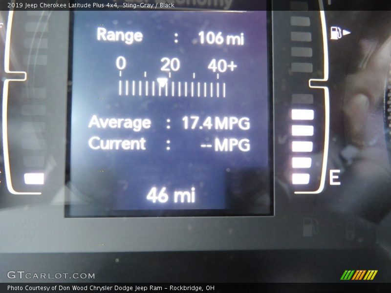 Sting-Gray / Black 2019 Jeep Cherokee Latitude Plus 4x4