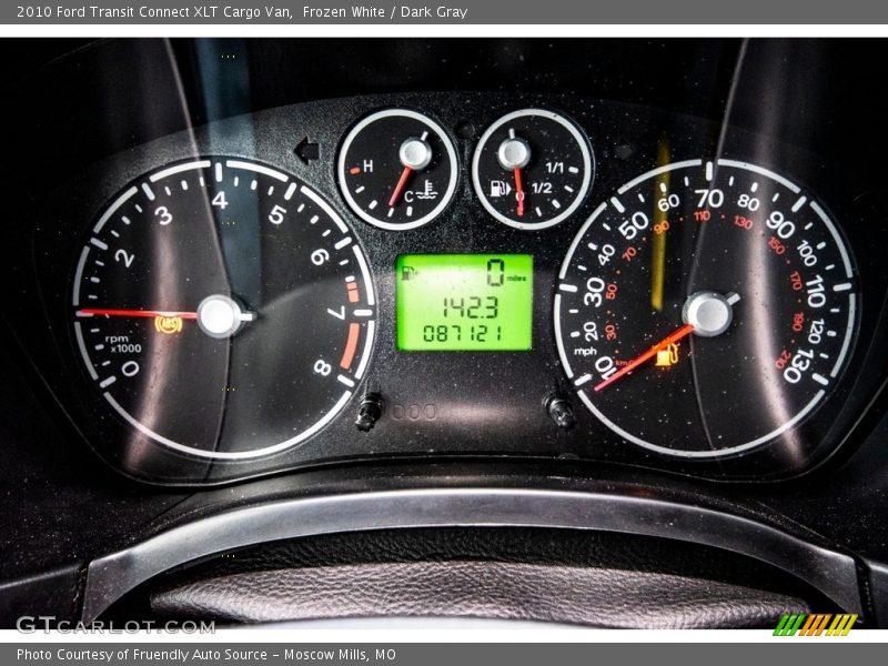 Frozen White / Dark Gray 2010 Ford Transit Connect XLT Cargo Van