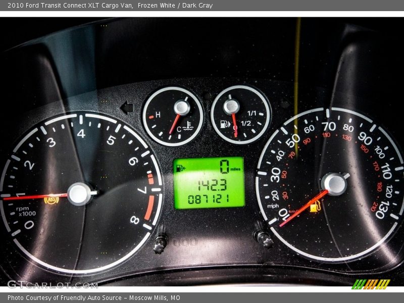 Frozen White / Dark Gray 2010 Ford Transit Connect XLT Cargo Van