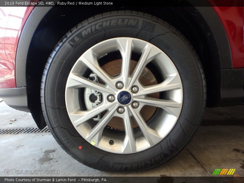 Ruby Red / Medium Light Stone 2019 Ford Escape SEL 4WD