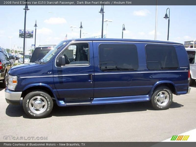 Dark Blue Pearl Metallic / Medium Flint 2008 Ford E Series Van E150 Starcraft Passenger