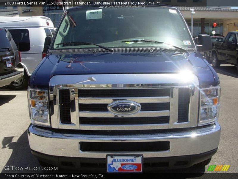 Dark Blue Pearl Metallic / Medium Flint 2008 Ford E Series Van E150 Starcraft Passenger