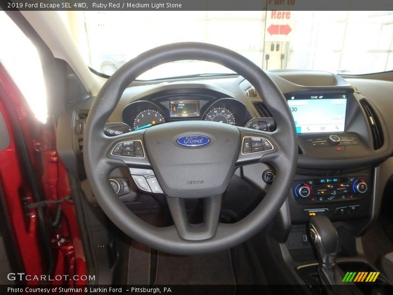 Ruby Red / Medium Light Stone 2019 Ford Escape SEL 4WD