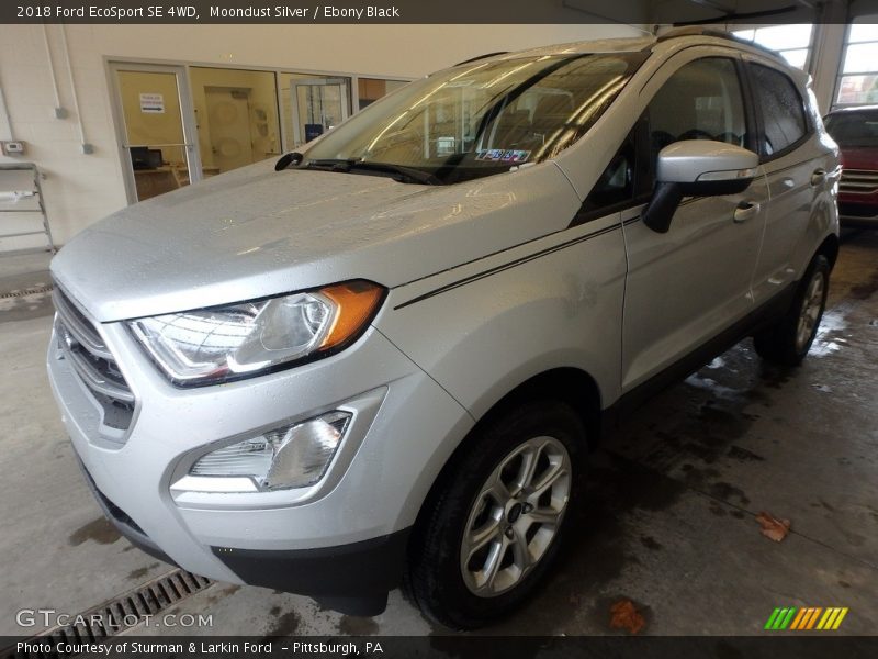 Moondust Silver / Ebony Black 2018 Ford EcoSport SE 4WD