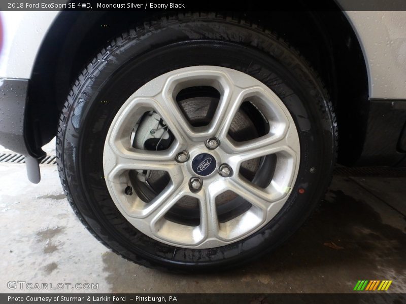 Moondust Silver / Ebony Black 2018 Ford EcoSport SE 4WD