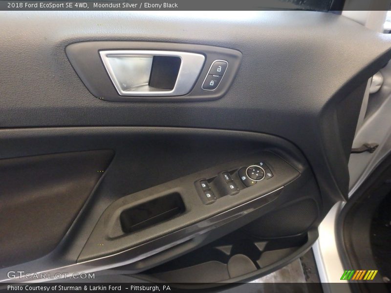 Moondust Silver / Ebony Black 2018 Ford EcoSport SE 4WD