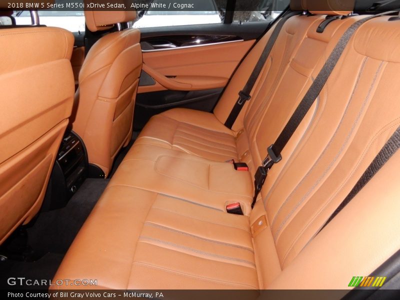 Alpine White / Cognac 2018 BMW 5 Series M550i xDrive Sedan