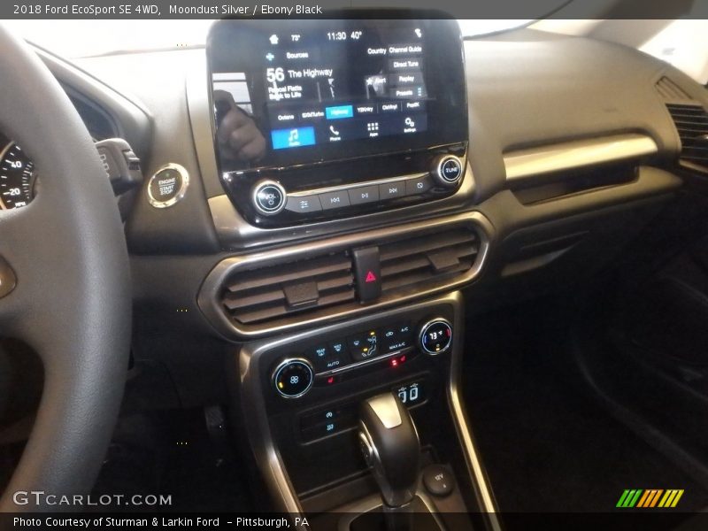 Moondust Silver / Ebony Black 2018 Ford EcoSport SE 4WD