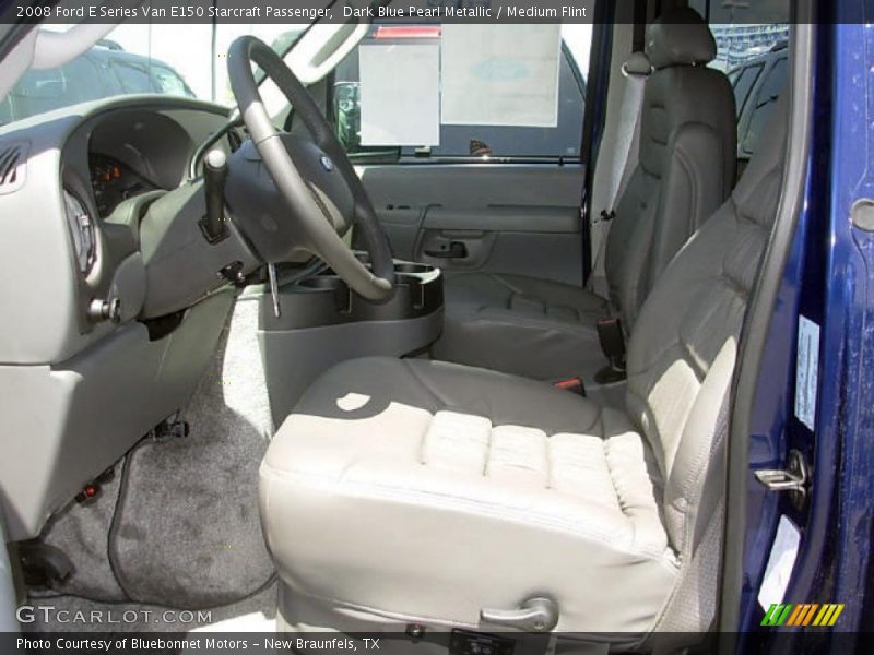 Dark Blue Pearl Metallic / Medium Flint 2008 Ford E Series Van E150 Starcraft Passenger
