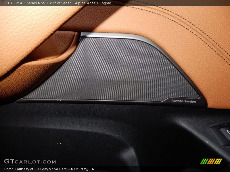 Alpine White / Cognac 2018 BMW 5 Series M550i xDrive Sedan