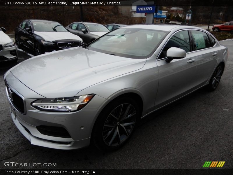 Bright Silver Metallic / Charcoal 2018 Volvo S90 T5 AWD Momentum