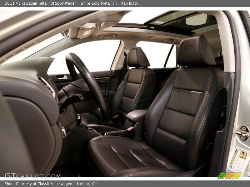 White Gold Metallic / Titan Black 2011 Volkswagen Jetta TDI SportWagen