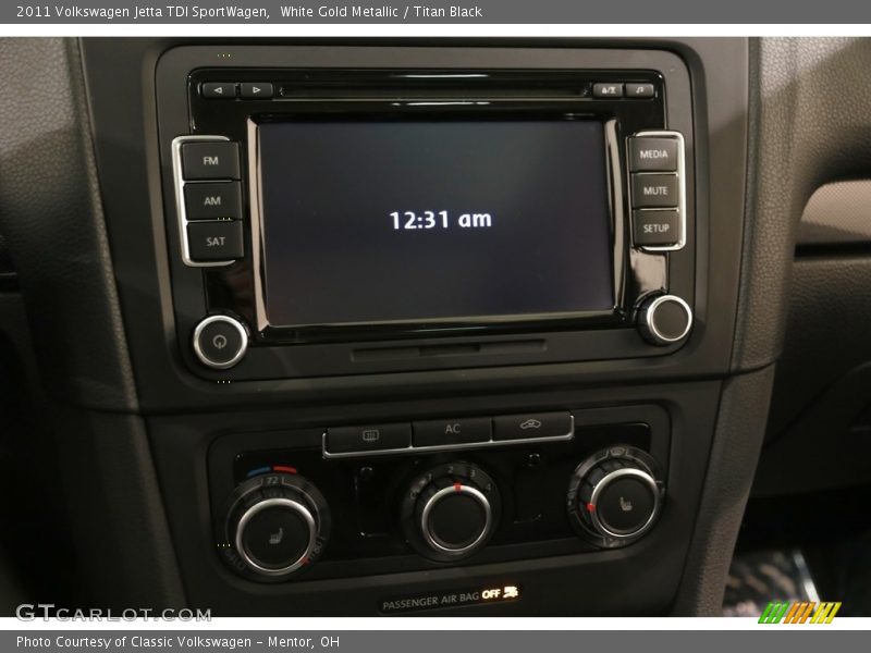 White Gold Metallic / Titan Black 2011 Volkswagen Jetta TDI SportWagen