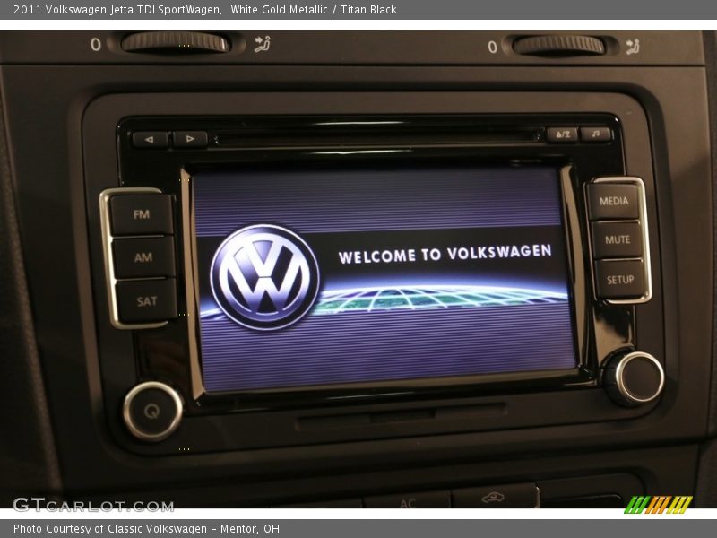 White Gold Metallic / Titan Black 2011 Volkswagen Jetta TDI SportWagen