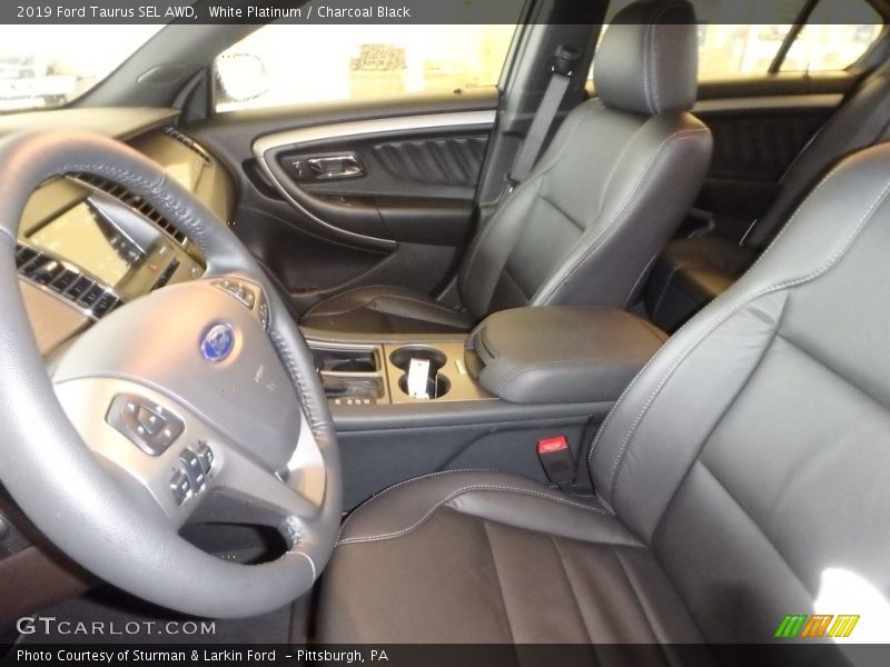 White Platinum / Charcoal Black 2019 Ford Taurus SEL AWD