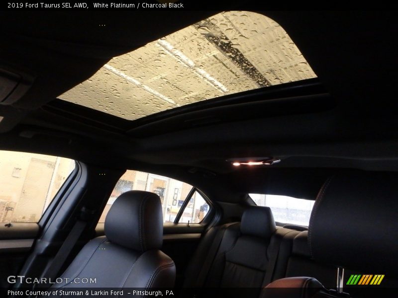 White Platinum / Charcoal Black 2019 Ford Taurus SEL AWD