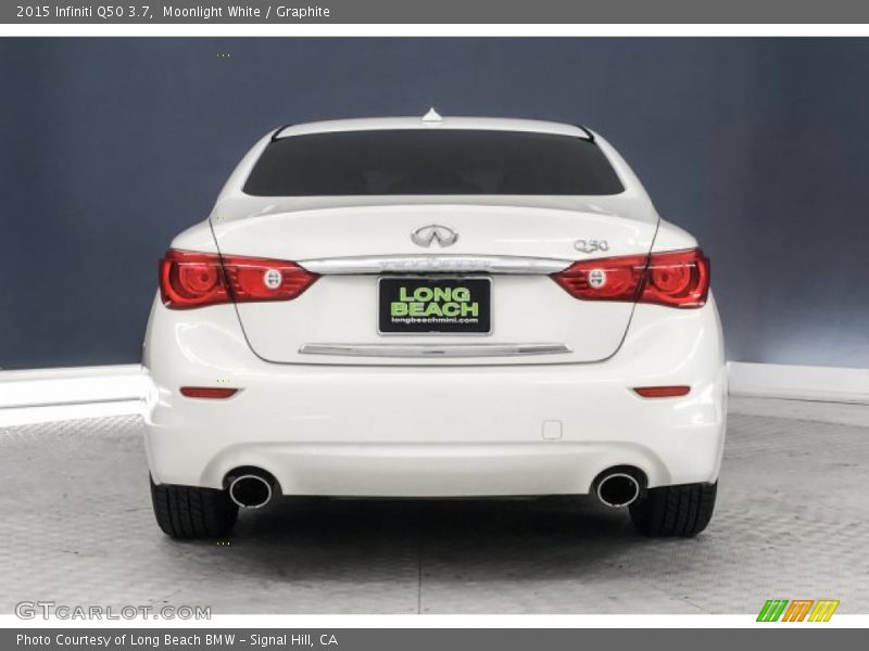 Moonlight White / Graphite 2015 Infiniti Q50 3.7