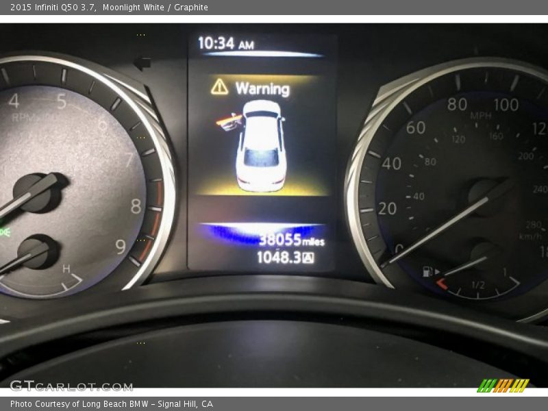 Moonlight White / Graphite 2015 Infiniti Q50 3.7
