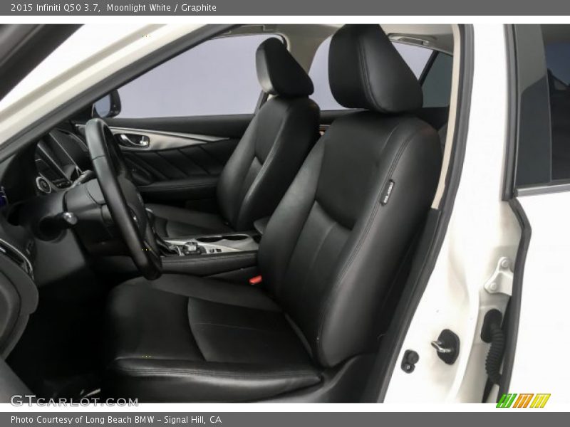 Moonlight White / Graphite 2015 Infiniti Q50 3.7