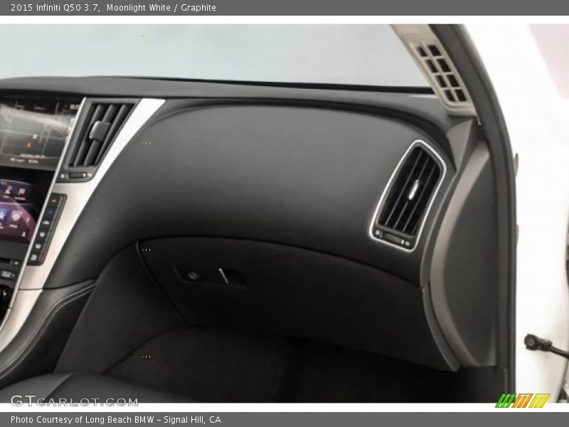 Moonlight White / Graphite 2015 Infiniti Q50 3.7