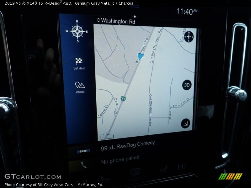 Osmium Grey Metallic / Charcoal 2019 Volvo XC40 T5 R-Design AWD