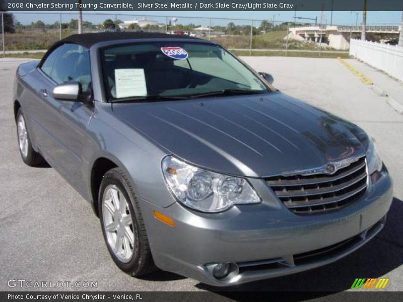 Silver Steel Metallic / Dark Slate Gray/Light Slate Gray 2008 Chrysler Sebring Touring Convertible
