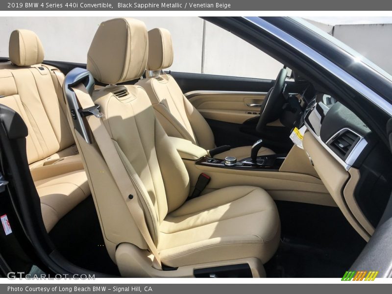 Black Sapphire Metallic / Venetian Beige 2019 BMW 4 Series 440i Convertible