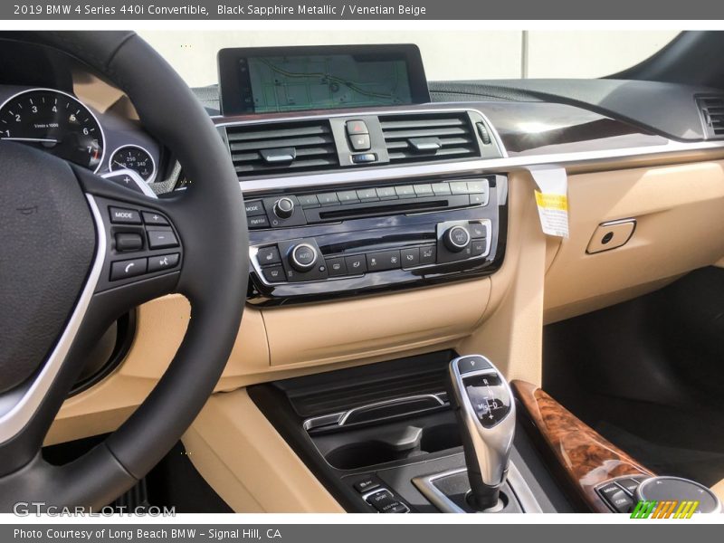 Black Sapphire Metallic / Venetian Beige 2019 BMW 4 Series 440i Convertible