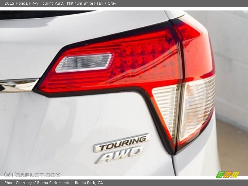 Platinum White Pearl / Gray 2019 Honda HR-V Touring AWD