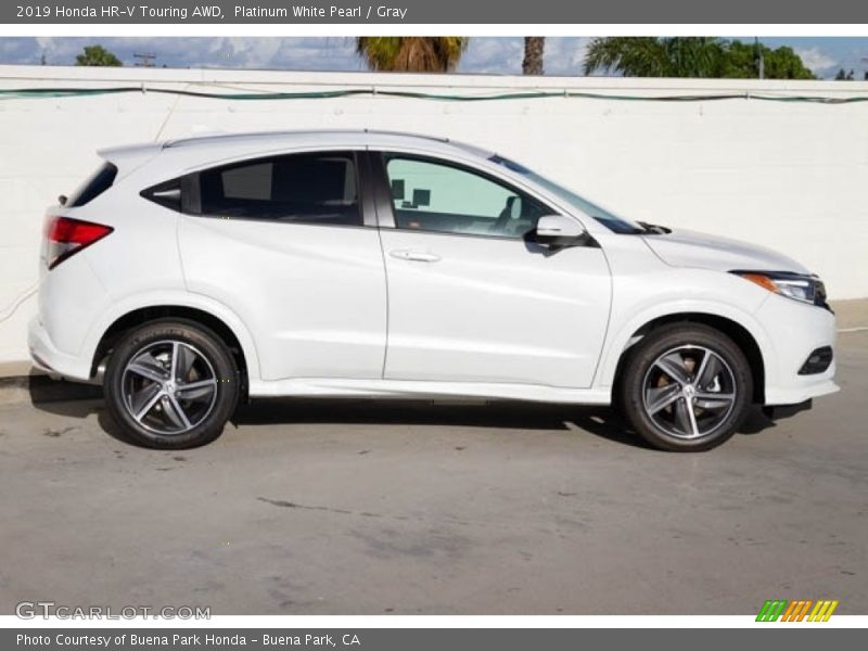 Platinum White Pearl / Gray 2019 Honda HR-V Touring AWD