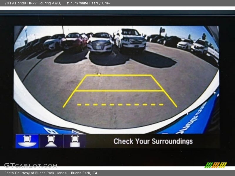 Platinum White Pearl / Gray 2019 Honda HR-V Touring AWD