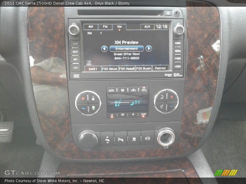 Onyx Black / Ebony 2011 GMC Sierra 2500HD Denali Crew Cab 4x4