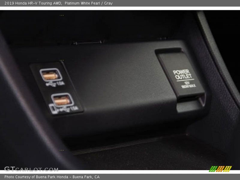 Platinum White Pearl / Gray 2019 Honda HR-V Touring AWD