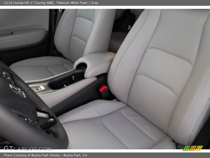 Platinum White Pearl / Gray 2019 Honda HR-V Touring AWD