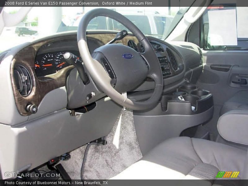 Oxford White / Medium Flint 2008 Ford E Series Van E150 Passenger Conversion