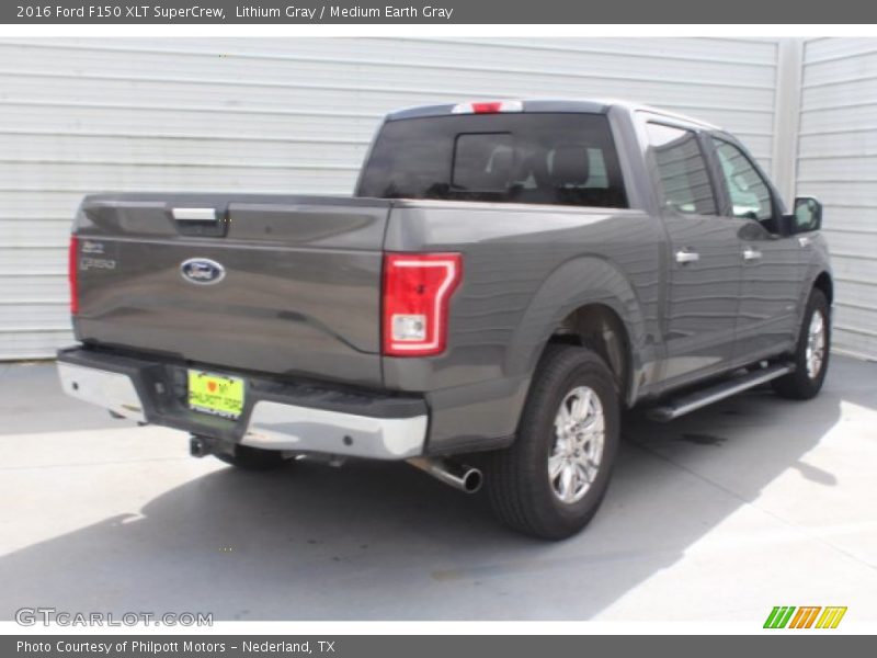 Lithium Gray / Medium Earth Gray 2016 Ford F150 XLT SuperCrew