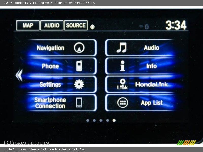 Platinum White Pearl / Gray 2019 Honda HR-V Touring AWD