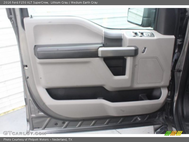 Lithium Gray / Medium Earth Gray 2016 Ford F150 XLT SuperCrew