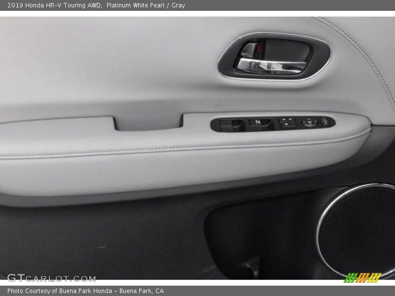 Platinum White Pearl / Gray 2019 Honda HR-V Touring AWD