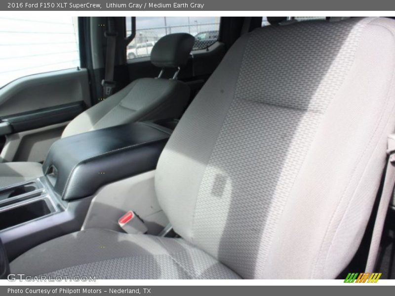 Lithium Gray / Medium Earth Gray 2016 Ford F150 XLT SuperCrew