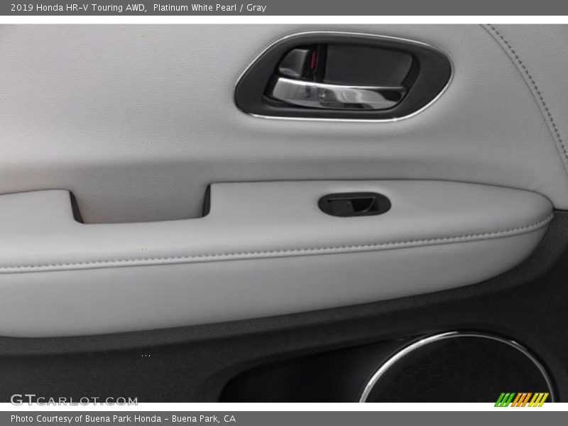 Platinum White Pearl / Gray 2019 Honda HR-V Touring AWD