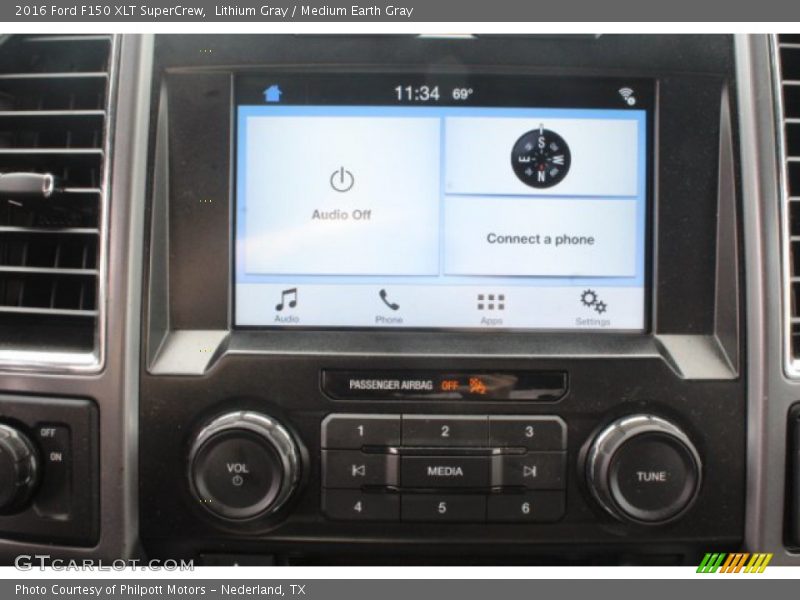 Lithium Gray / Medium Earth Gray 2016 Ford F150 XLT SuperCrew