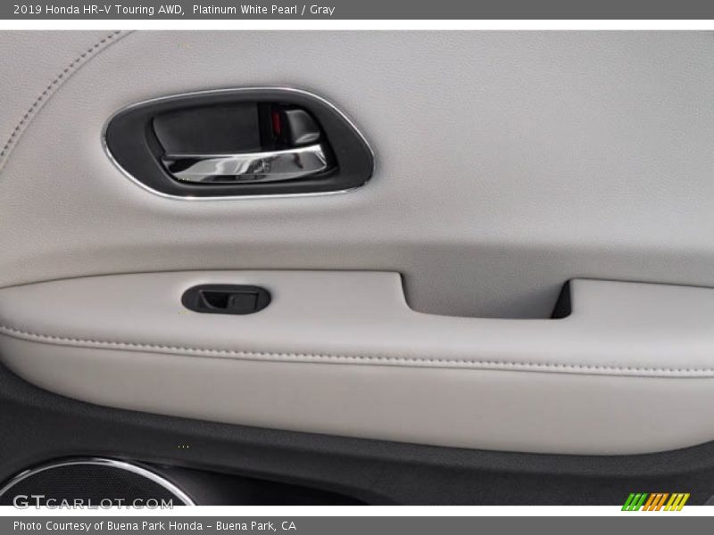 Platinum White Pearl / Gray 2019 Honda HR-V Touring AWD